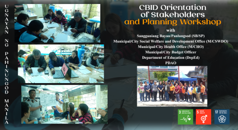 CBID Orientation of Stakeholders and Planning Workshop